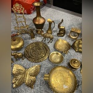 Solid Brass Decor Accents Set